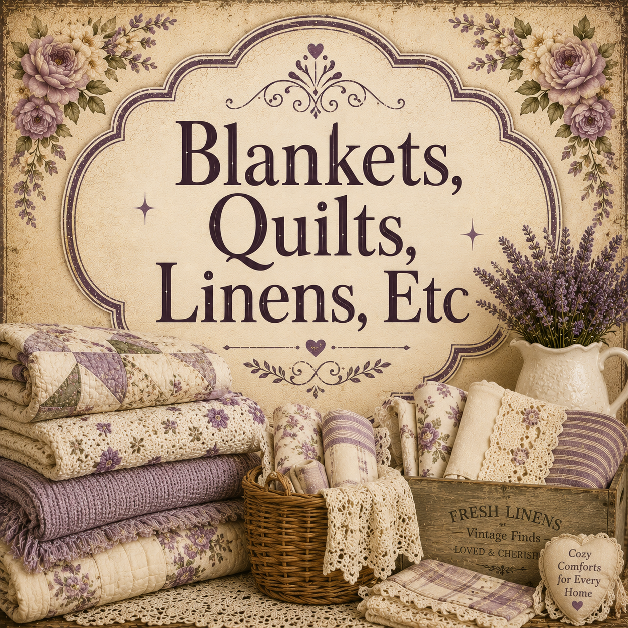 Blankets, Quilts, Linens, Etc