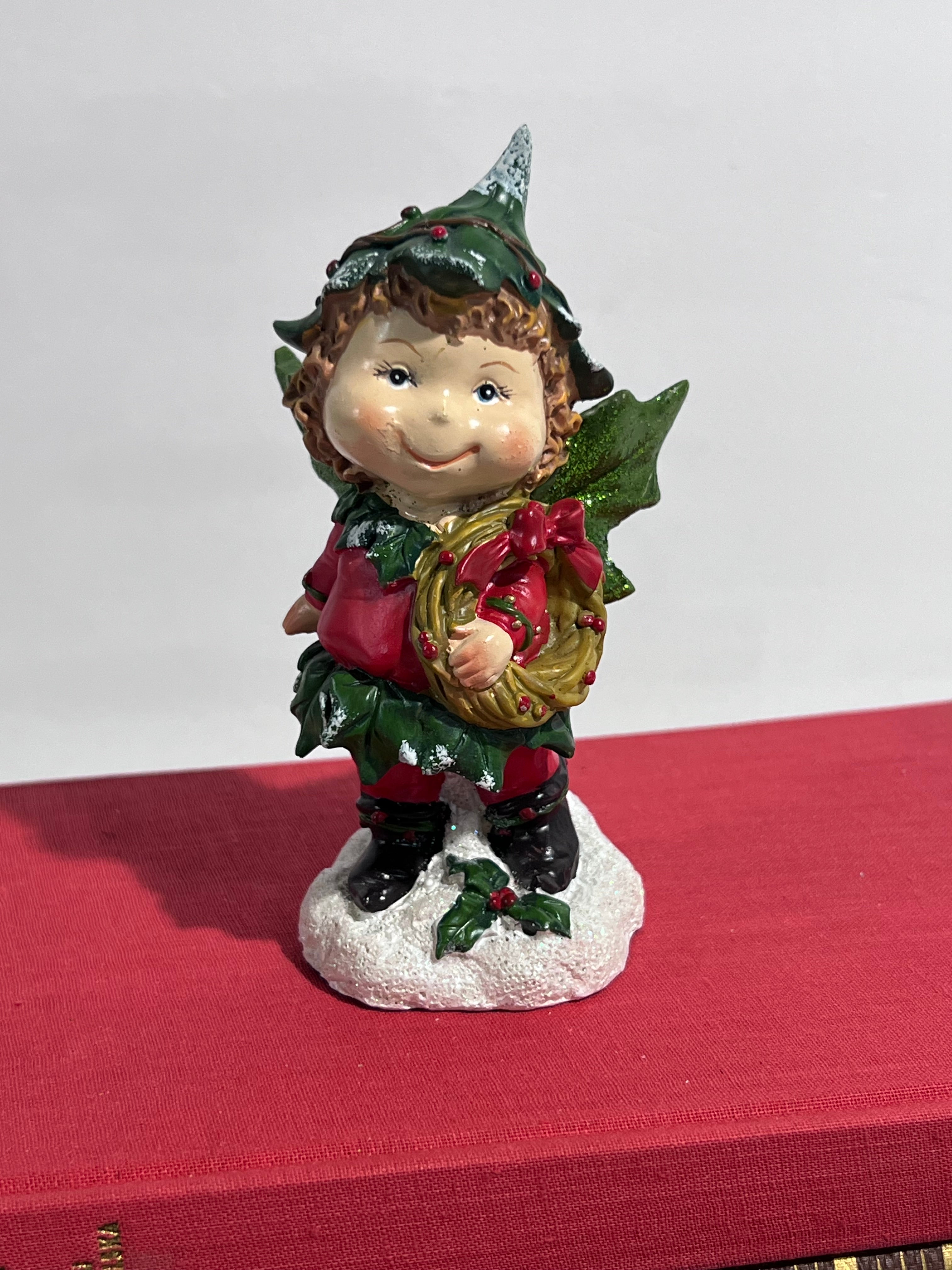 Vintage Christmas Pixie Fairy Elf Figurine