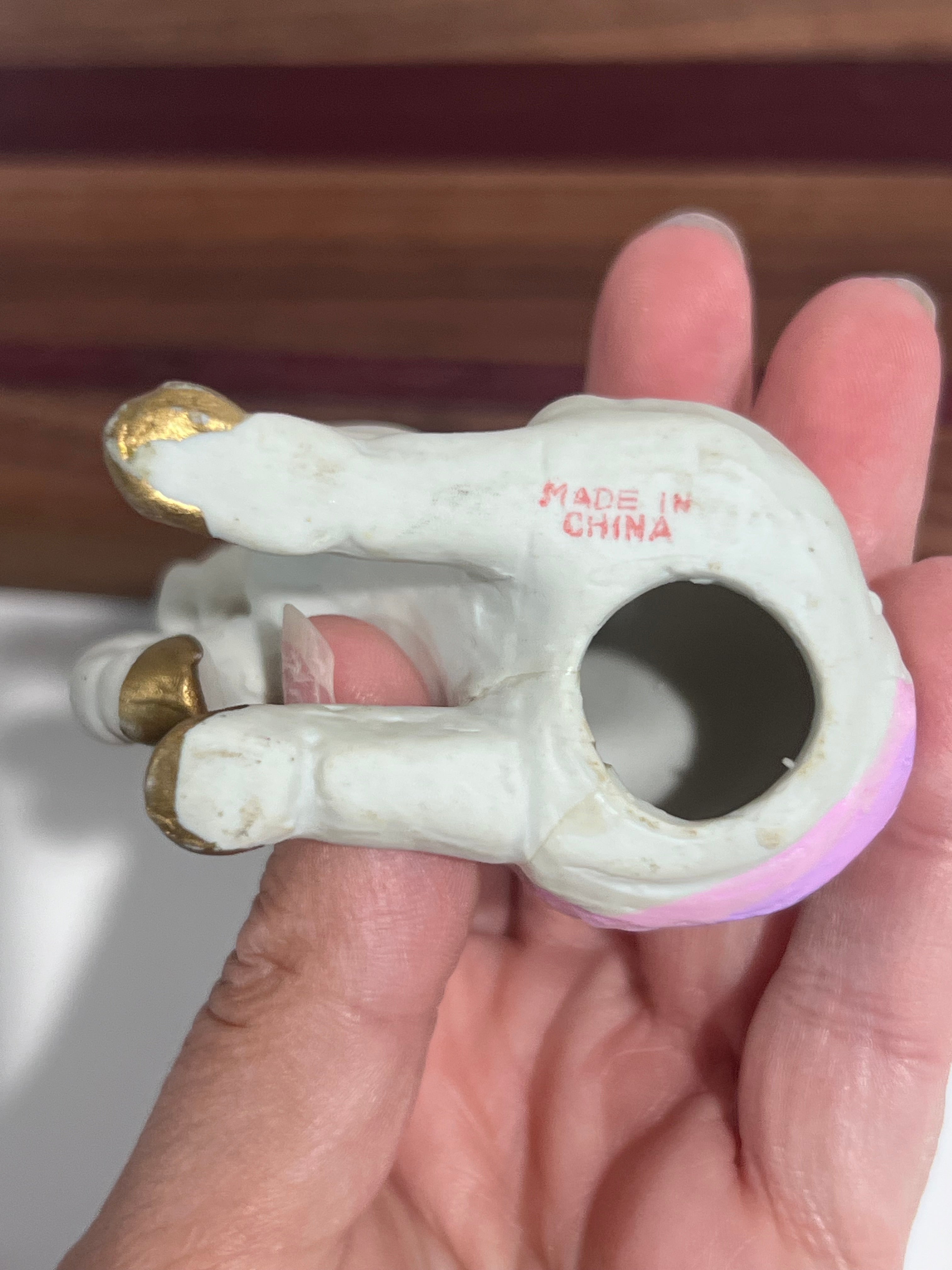 Vintage Ceramic Unicorn Figurine
