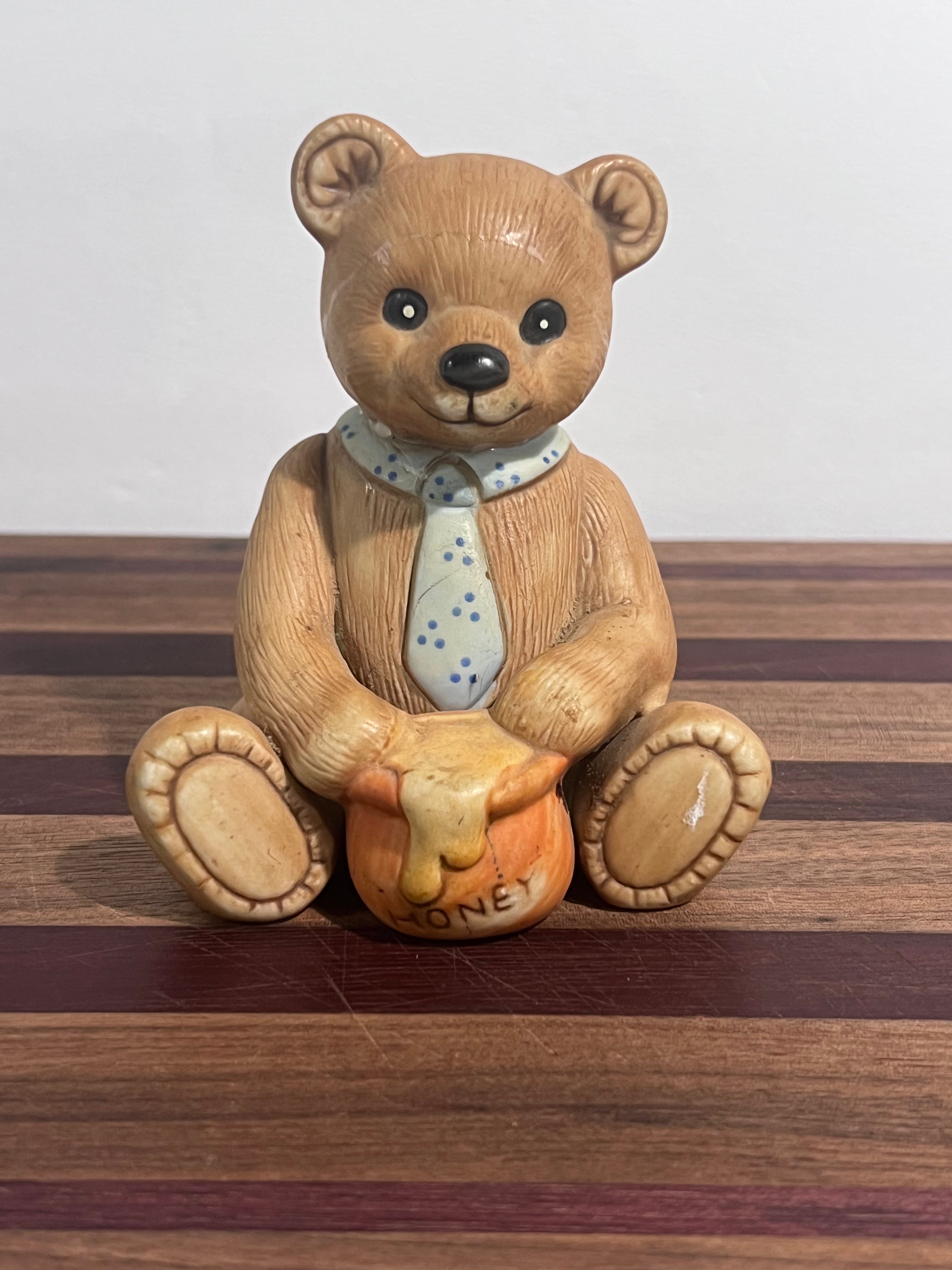 Vintage Homco Honey Pot Ceramic Bear